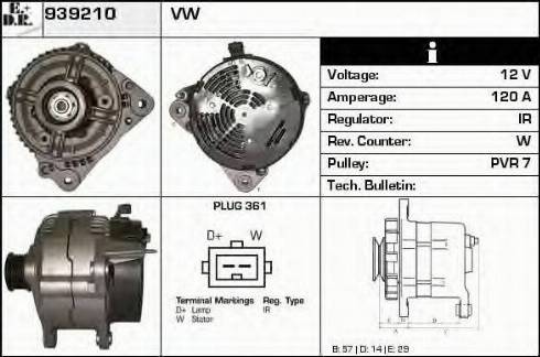 EDR 939210 - Генератор autospares.lv