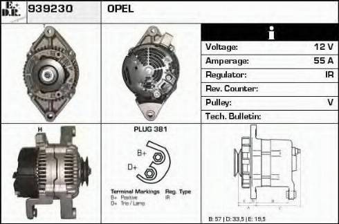 EDR 939230 - Генератор autospares.lv