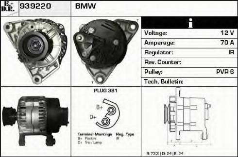 EDR 939220 - Генератор autospares.lv