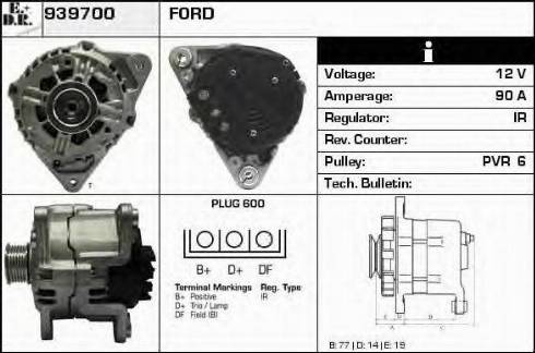 EDR 939700 - Генератор autospares.lv