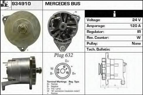 EDR 934910 - Генератор autospares.lv