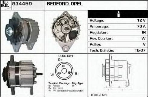 EDR 934450 - Генератор autospares.lv