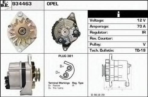 EDR 934463 - Генератор autospares.lv