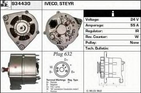 EDR 934430 - Генератор autospares.lv