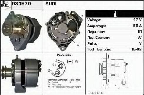 EDR 934570 - Генератор autospares.lv