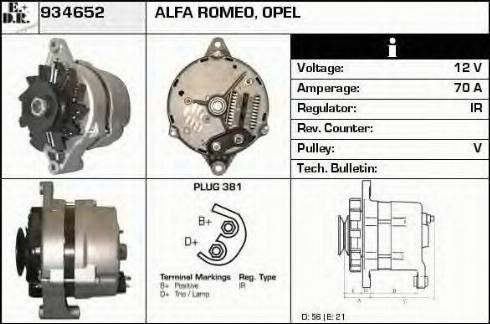 EDR 934652 - Генератор autospares.lv