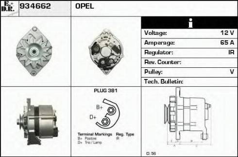 EDR 934662 - Генератор autospares.lv