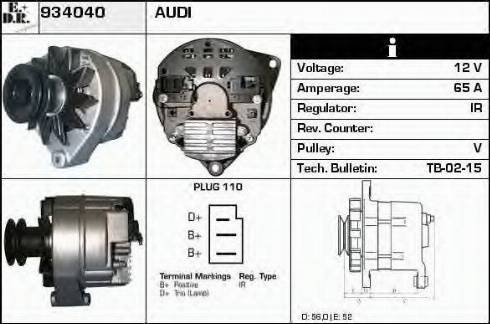 EDR 934040 - Генератор autospares.lv