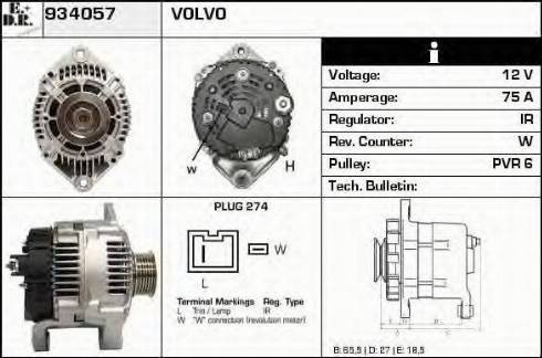 EDR 934057 - Генератор autospares.lv