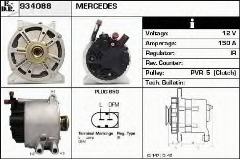 EDR 934088 - Генератор autospares.lv