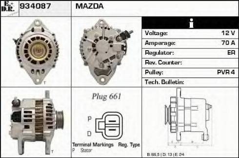 EDR 934087 - Генератор autospares.lv