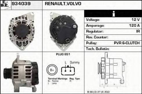 EDR 934039 - Генератор autospares.lv