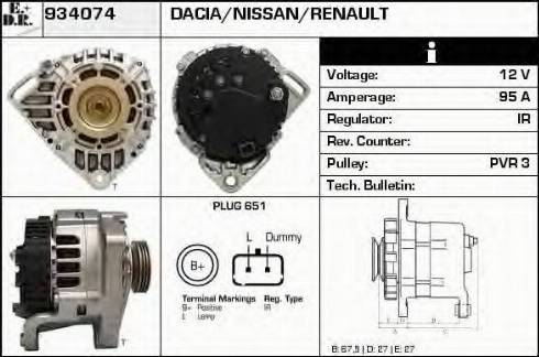 EDR 934074 - Генератор autospares.lv