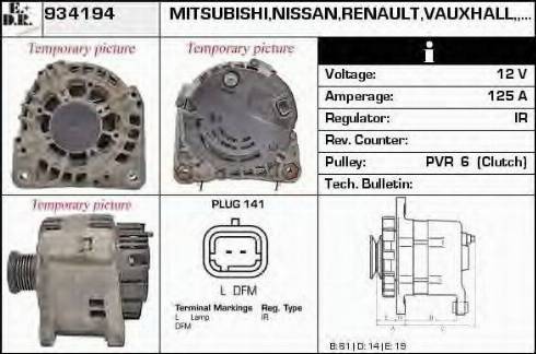 EDR 934194 - Генератор autospares.lv