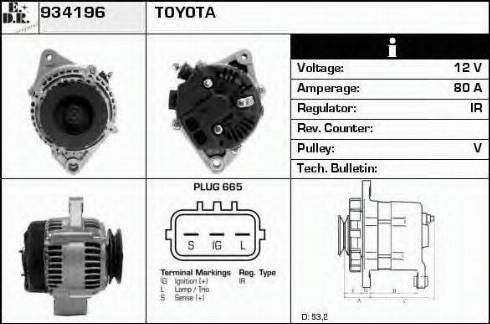 EDR 934196 - Генератор autospares.lv