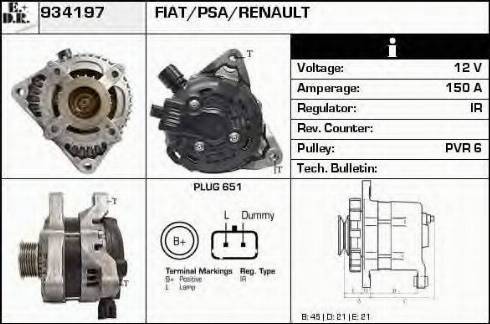 EDR 934197 - Генератор autospares.lv