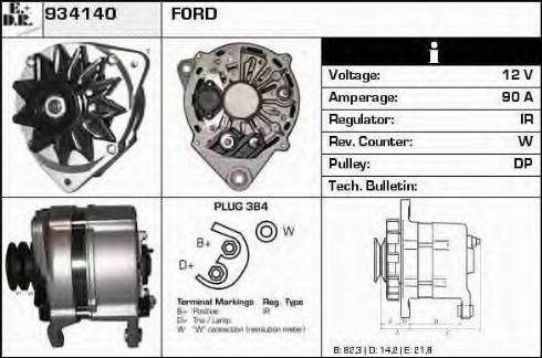 EDR 934140 - Генератор autospares.lv