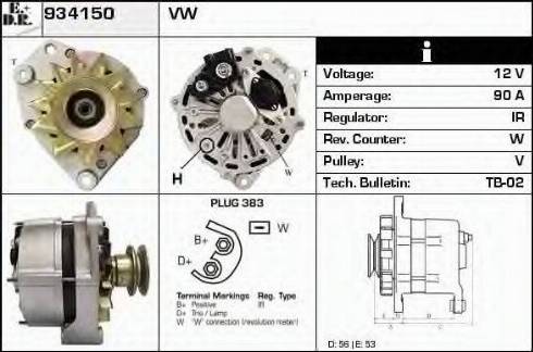 EDR 934150 - Генератор autospares.lv