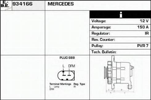 EDR 934166 - Генератор autospares.lv