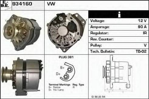 EDR 934160 - Генератор autospares.lv