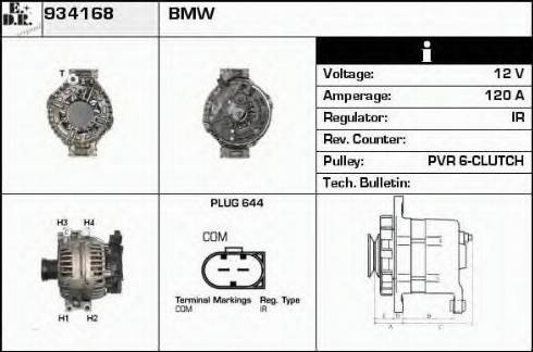 EDR 934168 - Генератор autospares.lv