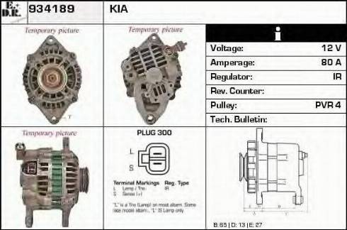 EDR 934189 - Генератор autospares.lv