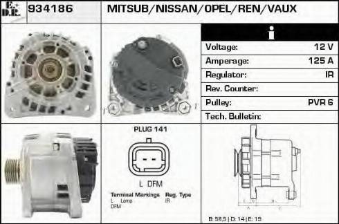 EDR 934186 - Генератор autospares.lv