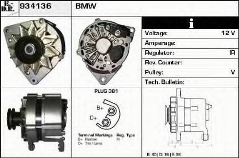 EDR 934136 - Генератор autospares.lv