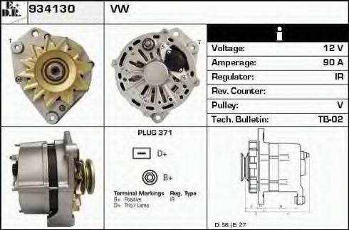 EDR 934130 - Генератор autospares.lv