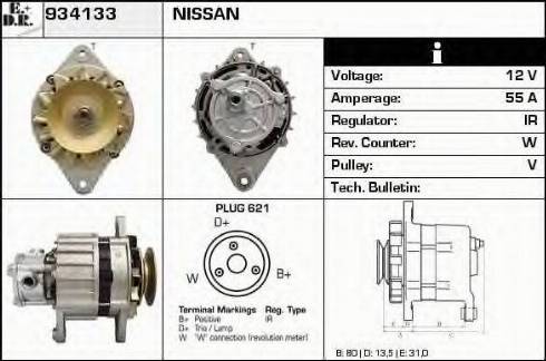 EDR 934133 - Генератор autospares.lv