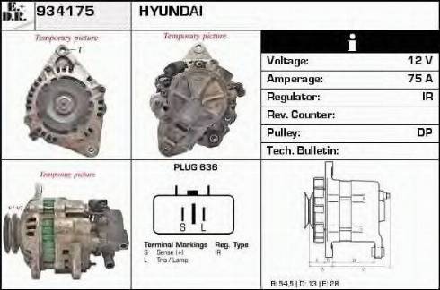 EDR 934175 - Генератор autospares.lv