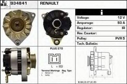 EDR 934841 - Генератор autospares.lv