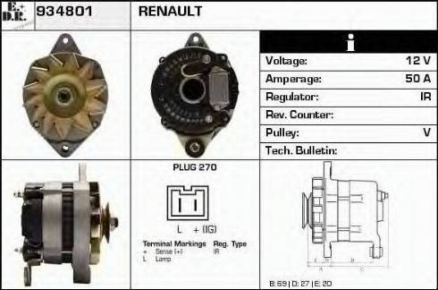 EDR 934801 - Генератор autospares.lv