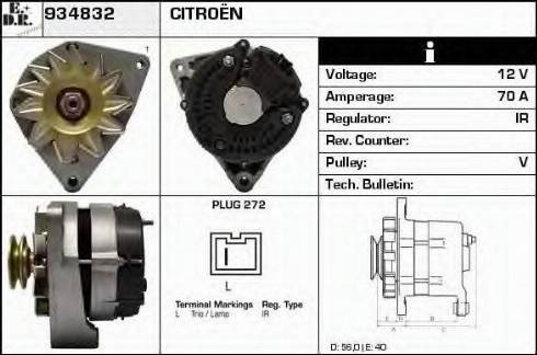 EDR 934832 - Генератор autospares.lv