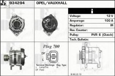 EDR 934294 - Генератор autospares.lv