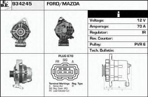 EDR 934245 - Генератор autospares.lv