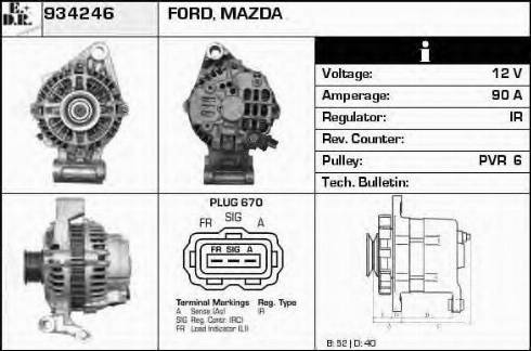 EDR 934246 - Генератор autospares.lv