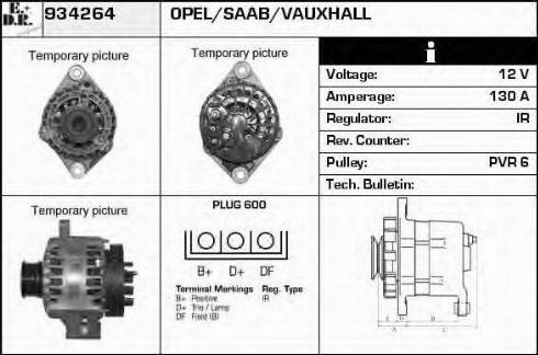 EDR 934264 - Генератор autospares.lv