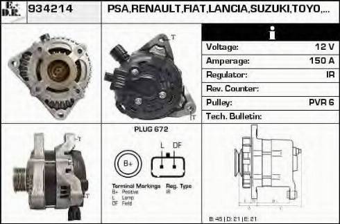 EDR 934214 - Генератор autospares.lv