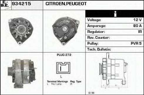 EDR 934215 - Генератор autospares.lv