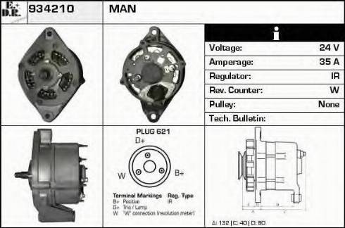 EDR 934210 - Генератор autospares.lv