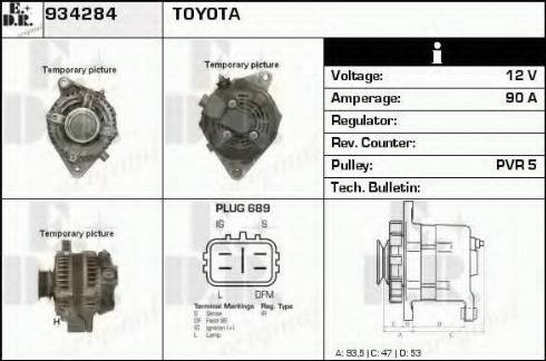 EDR 934284 - Генератор autospares.lv