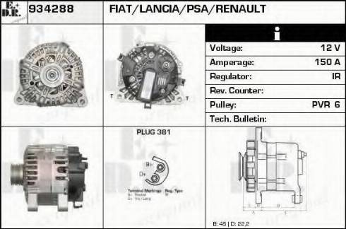 EDR 934288 - Генератор autospares.lv