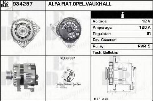 EDR 934287 - Генератор autospares.lv