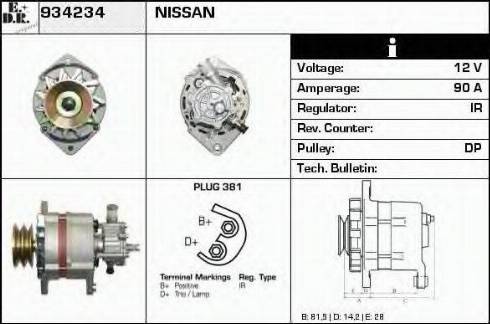 EDR 934234 - Генератор autospares.lv