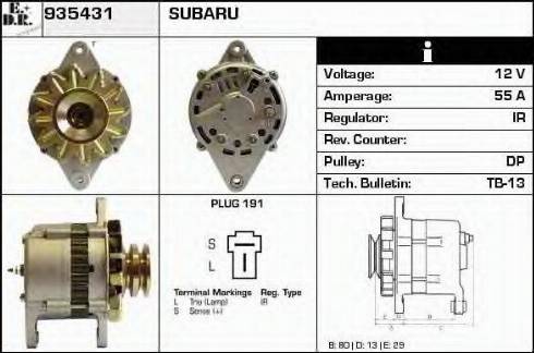 EDR 935431 - Генератор autospares.lv