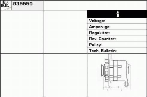 EDR 935550 - Генератор autospares.lv