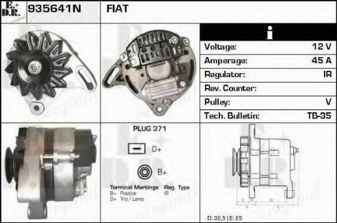 EDR 935641N - Генератор autospares.lv