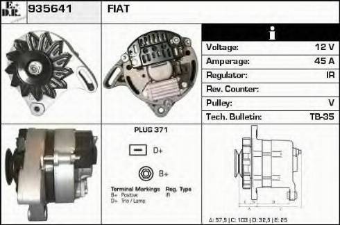 EDR 935641 - Генератор autospares.lv