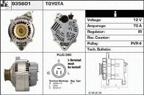 EDR 935601 - Генератор autospares.lv